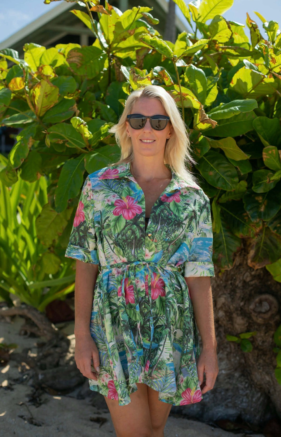 Lux Tropic 100% Linen Dress